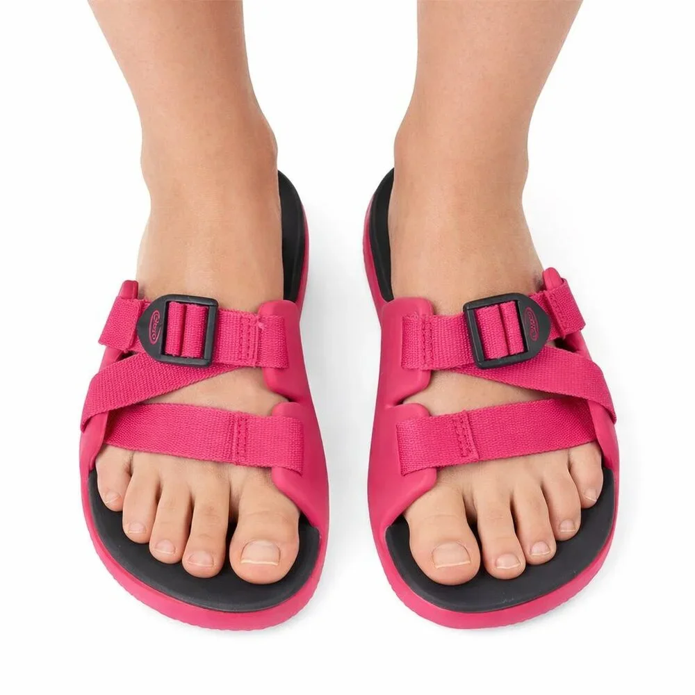 Chaco Chillos Sandals Girls sz 2 Pink Waterproof Comfort Adjustable Slides Beach